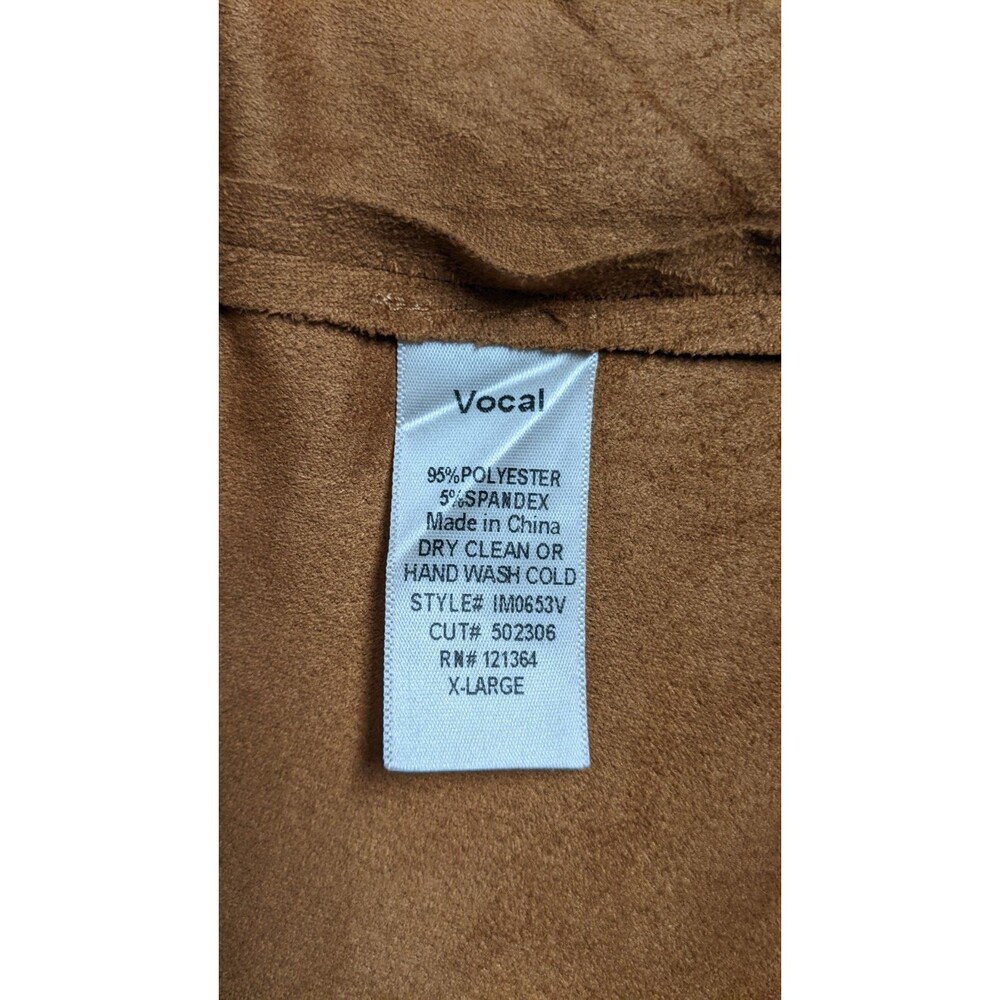 NWT-Boot Barn VOCAL Eyelet Fringe Camel Women's Vest Faux Suede XL NEW!!! $49.99 - Picture 12 of 12